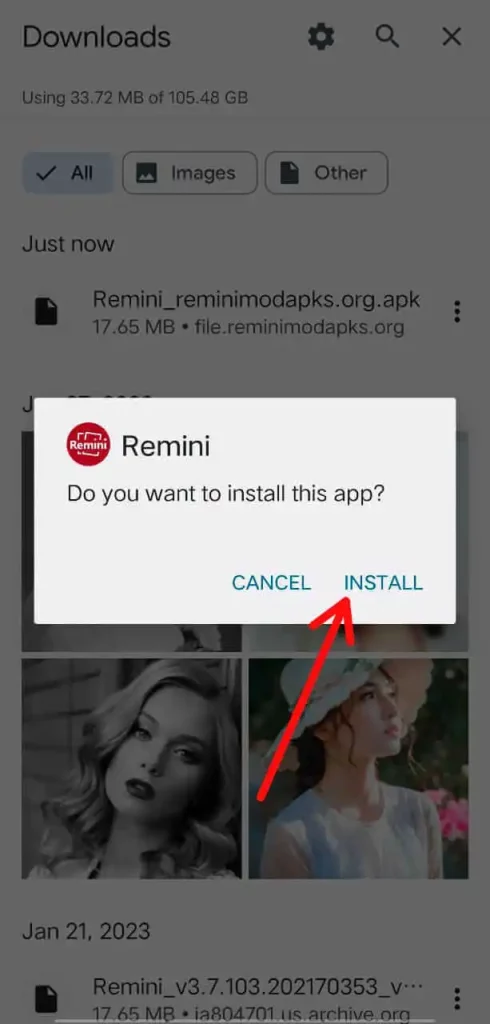 Remini mod apk